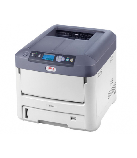 OKI 711WT Laser Printer with Cadlink Digital Factory RIP Software